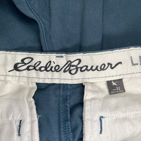 Eddie Bauer Men's Legend Wash Flat Front Khaki Shorts - Picture 7 of 10